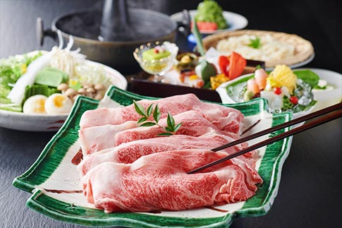 Ohmi Beef Shabu-Shabu dinner